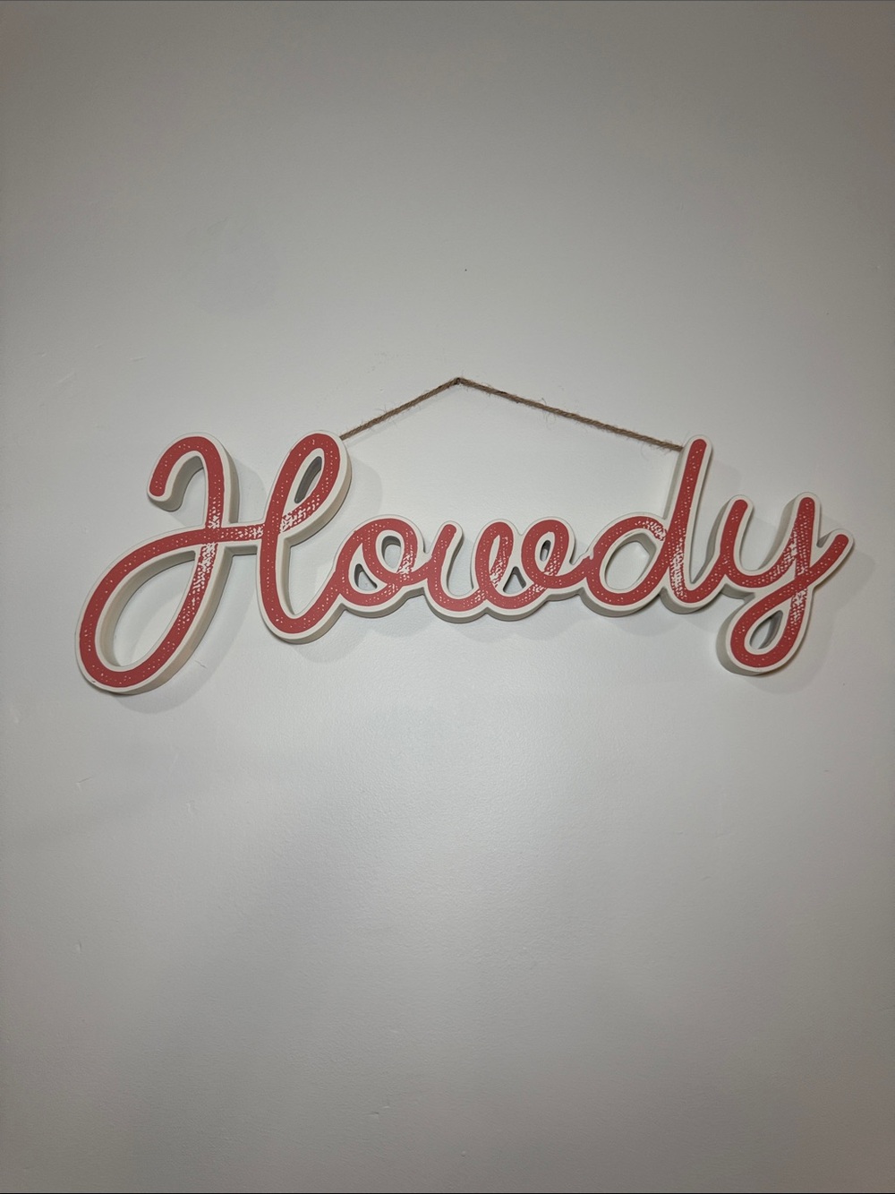 Howdy Wall Sign Western Cowgirl Farmhouse Rustic Home Decor